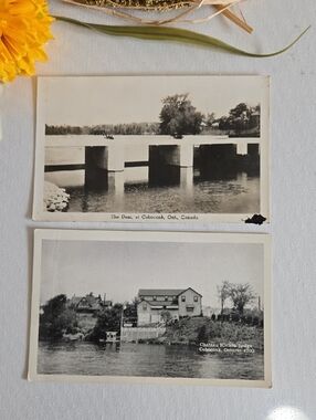 Vintage Photo Postcards Coboconk Ontario 1943